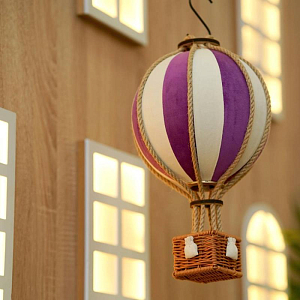 Декоративный воздушный шар MyMongolfier, пурпурный, 25 см